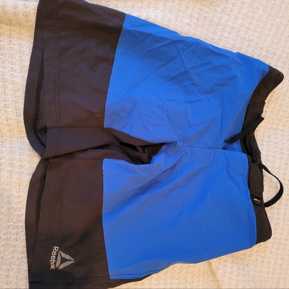 Reebok Crossfit shorts, L, blue and black